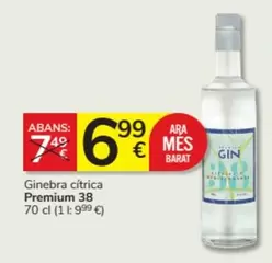 Oferta de Ara - Ginebra Cítrica Premium por 6,99€ en Consum