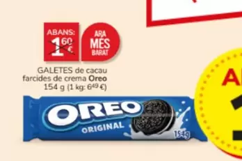 Oferta de Oreo - Galetes De Cacau Farcides De Crema por 1€ en Consum