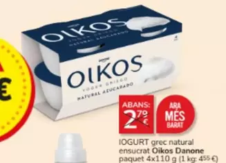 Oferta de OIKOS - Iogurt Grec Natural Ensucrat en Consum