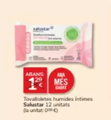 Oferta de Salustar - Tovalloletes Humides Intimes por 1€ en Consum