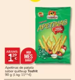 Oferta de Ara - Apetinas De Patata Sabor Quètxup en Consum