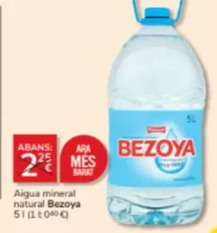Oferta de Bezoya - Aigua Mineral Natural por 2€ en Consum