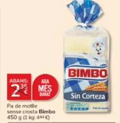 Oferta de Ara - Pa De Motlle Sense Crosta en Consum