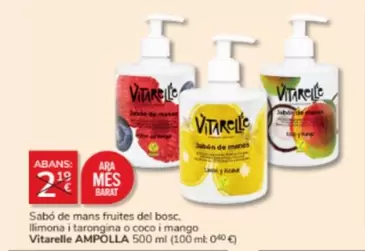 Oferta de Ara - Sabo De Mans Fruites Del Bosc. Limona I Tarongina O Coco I Mango en Consum