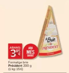 Oferta de Président - Formatge Brie por 3€ en Consum