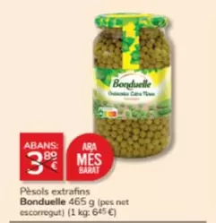 Oferta de Bonduelle - Pèsols Extrafins por 3€ en Consum