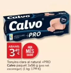 Oferta de Calvo - Tonyina Clara Al Natural +Pro en Consum