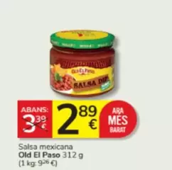 Oferta de Old El Paso - Salsa Mexicana por 2,89€ en Consum