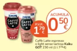 Oferta de Kaiku - Caffe Latte Espresso O Light Sense Lactosa por 1,79€ en Consum