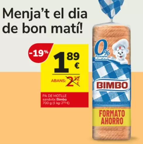 Oferta de Dia - Menja't El  De Bon Mati! por 1,89€ en Consum