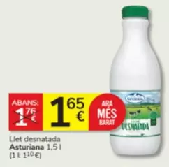 Oferta de La Asturiana - Llet Desnatada por 1,65€ en Consum