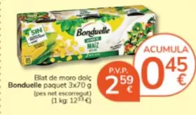 Oferta de Bonduelle - Blat De Moro Dolc por 2,59€ en Consum