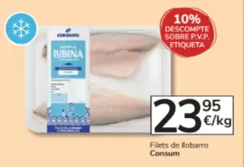 Oferta de Consum - Filets De Llobarro por 23,95€ en Consum