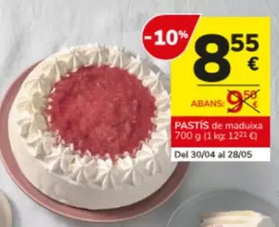 Oferta de Pastis De Maduixa por 8,55€ en Consum