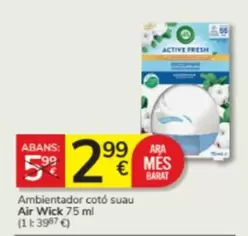 Oferta de Air Wick - Ambientador Coto Suau por 2,99€ en Consum