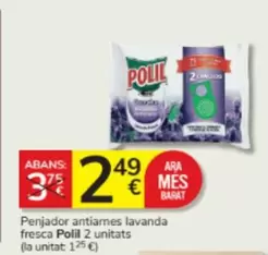 Oferta de Polil - Penjador Antiarnes Lavanda Fresca 2 Unitats por 2,49€ en Consum