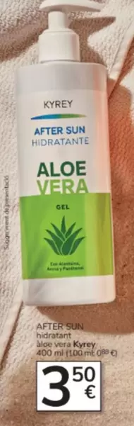 Oferta de Kyrey - After Sun Hidratante Aloe Vera por 3,5€ en Consum