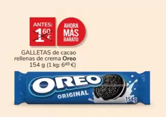 Oferta de Oreo - Galletas De Cacao Rellenas De Crema por 1,5€ en Consum