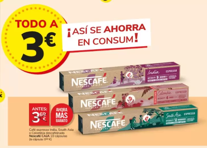 Oferta de Nescafé - Café Classé por 3€ en Consum