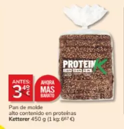 Oferta de Mas - Pan De Molde Alto Contenido En Proteinas en Consum