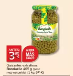 Oferta de Bonduelle - Guisantes Extrafinos por 3,49€ en Consum