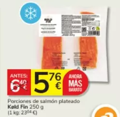 Oferta de Keld Fin - Porciones De Salmón Plateado  por 5,76€ en Consum