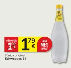 Oferta de Schweppes - Tònica Original por 1,79€ en Consum