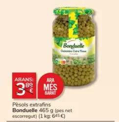 Oferta de Bonduelle - Pèsols Extrafins en Consum