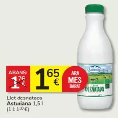 Oferta de La Asturiana - Llet Desnatada por 1,65€ en Consum