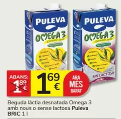 Oferta de Puleva - Beguda Lactia Desnatada Omega 3 Amb Nous O Sense Lactosa por 1,69€ en Consum