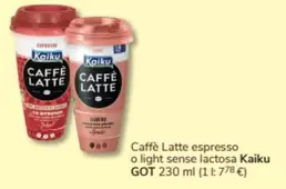 Oferta de Kaiku - Caffe Latte Espresso O Light Sense Lactosa en Consum