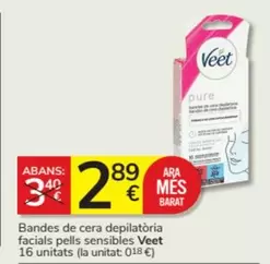 Oferta de Ara - Bandes De Cera Depilatoria Facials Pells Sensibles por 2,89€ en Consum