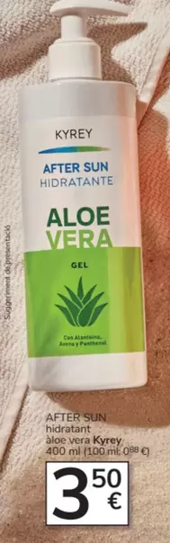 Oferta de Kyrey - After Sun Hidratante Aloe Vera por 3,5€ en Consum