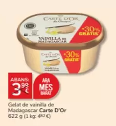 Oferta de Carte d'Or - Gelat De Vainilla De Madagascar por 3€ en Consum