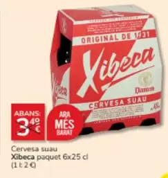 Oferta de Xibeca - Cervesa Suau en Consum