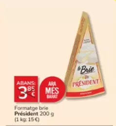 Oferta de Président - Formatge Brie por 3€ en Consum