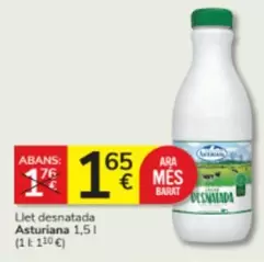 Oferta de La Asturiana - Llet Desnatada por 1,65€ en Consum