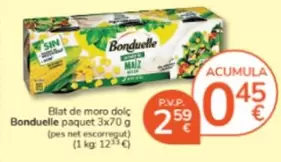 Oferta de Bonduelle - Blat De Moro Dolc por 2,59€ en Consum