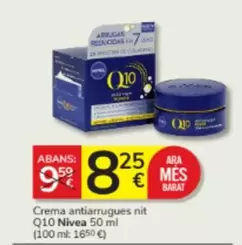 Oferta de Nivea - Crema Antiarrugues Nit Q10 por 8,25€ en Consum