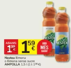 Oferta de Nestea - Llimona O Llimona Sense Sucre por 1,59€ en Consum