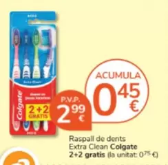 Oferta de Colgate - Raspall De Dents Extra Clean por 2,99€ en Consum