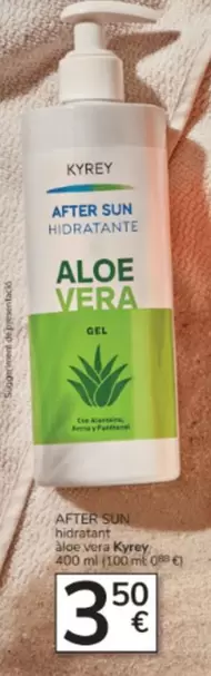 Oferta de Kyrey - After Sun Aloe Vera Gel 200ml por 3,5€ en Consum