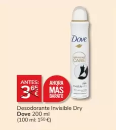 Oferta de Dove - Desodorante Invisible Dry por 3€ en Consum