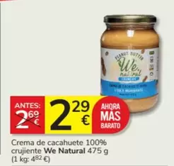Oferta de Mas - crema de cacahuete 100% crujiente por 2,29€ en Consum