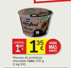 Oferta de Valio - Mousse De Proteinas Chocolate por 1,35€ en Consum