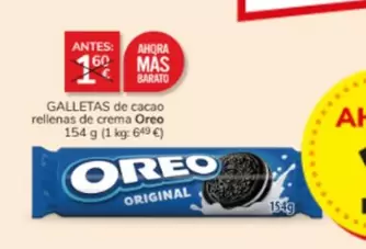 Oferta de Oreo - Galletas De Cacao Rellenas De Crema por 1€ en Consum