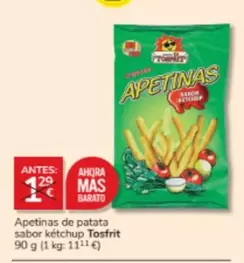 Oferta de Mas - Apetinas De Patata Sabor Kétchup en Consum