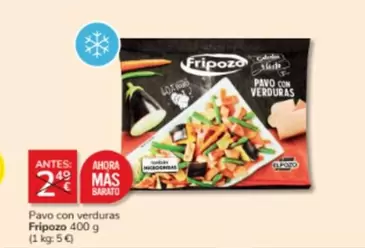Oferta de Fripozo - Pavo Con Verduras por 2€ en Consum