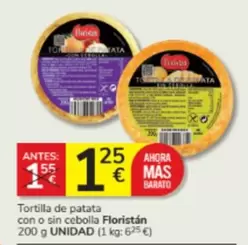Oferta de Mas - Tortilla De Patata Con O Sin Cebolla por 1,25€ en Consum