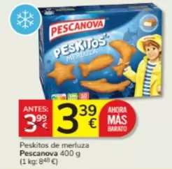 Oferta de Pescanova - Peskitos De Merluza por 3,39€ en Consum